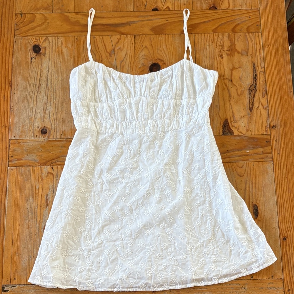 Princess Polly White Embroidered Mini Dress
